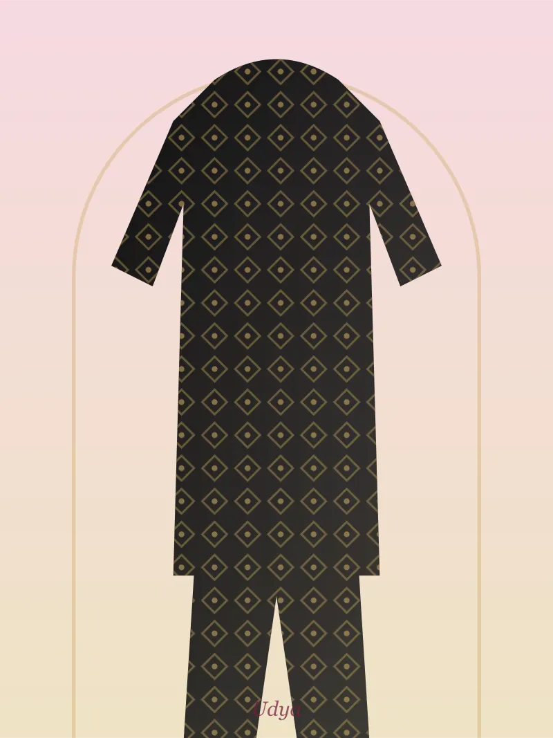 Black Palazzo Suit Set