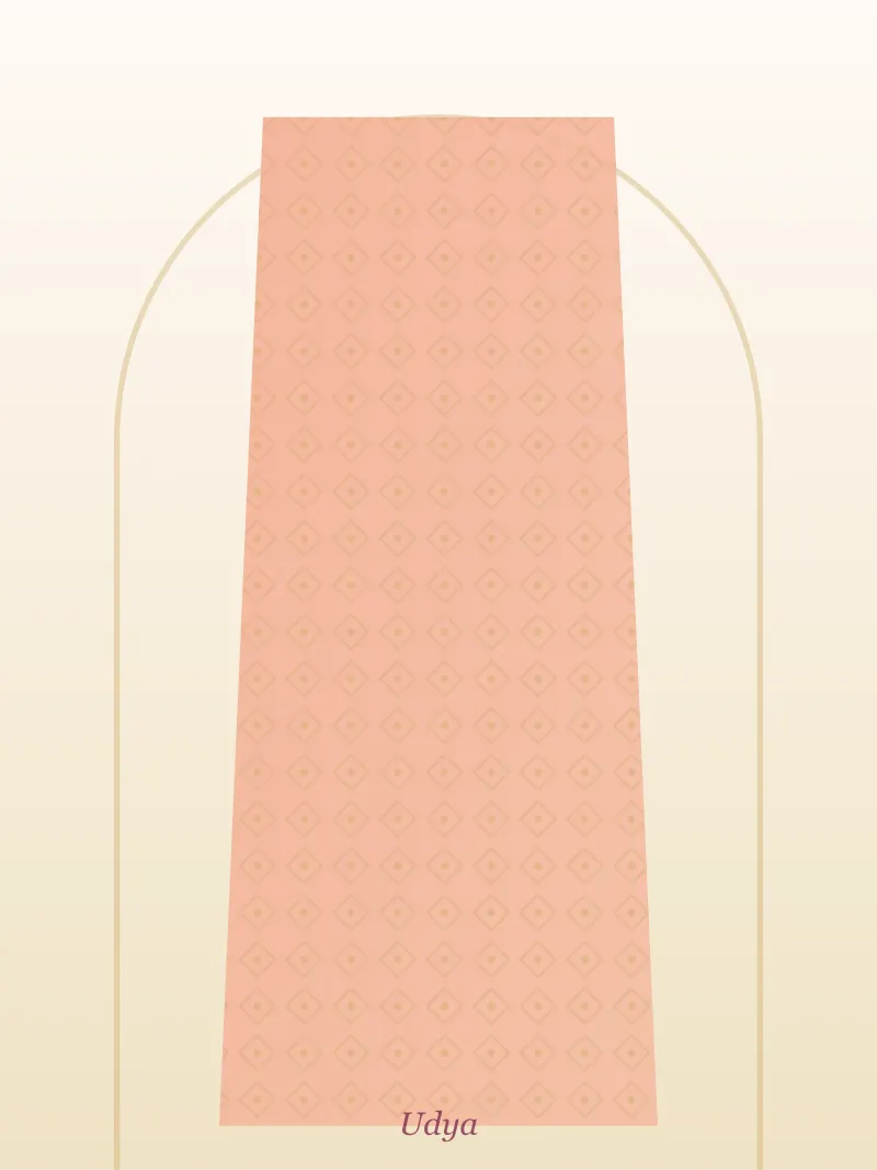 Peach Unstitched Suit Material
