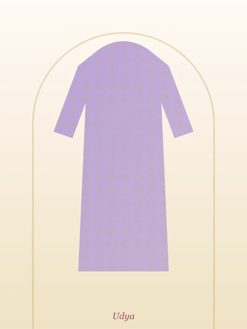 Lavender Chikankari Kurti
