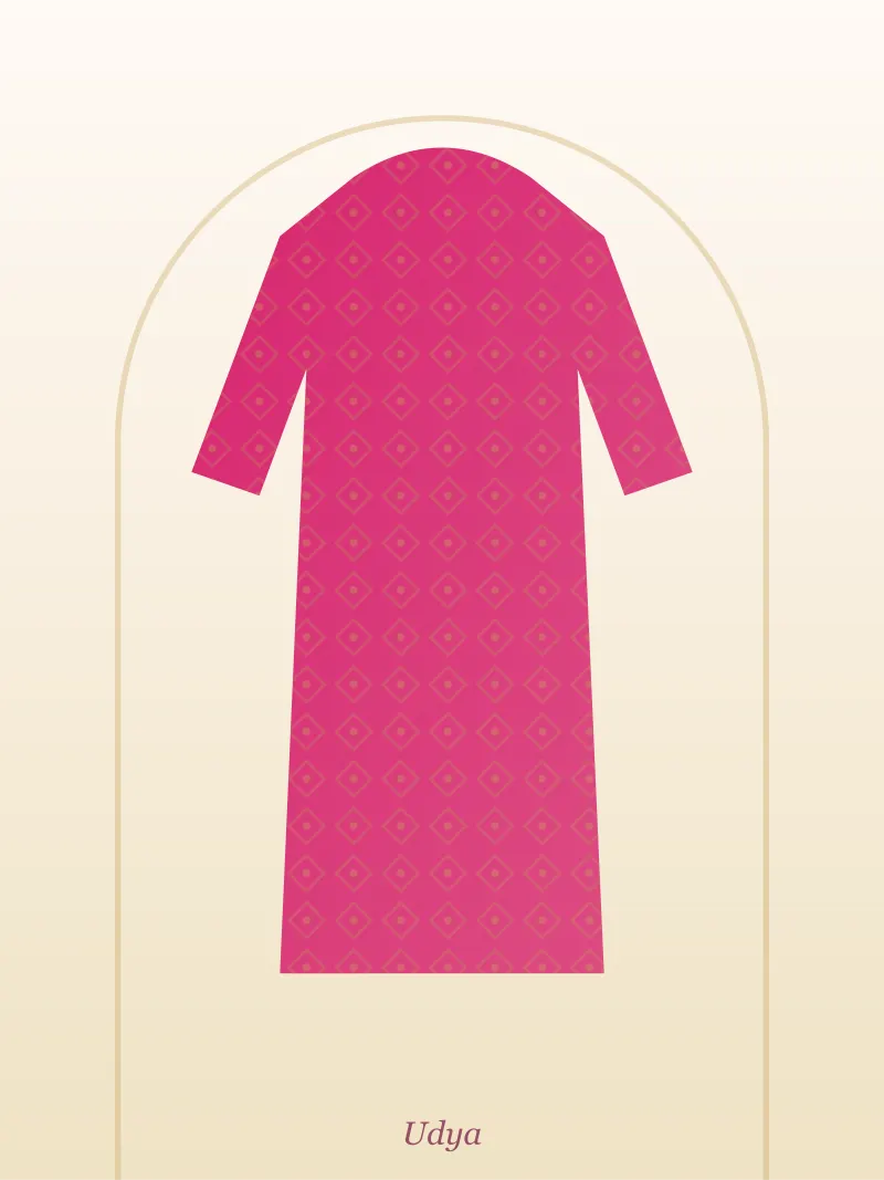 Rani Pink Chikankari Kurti
