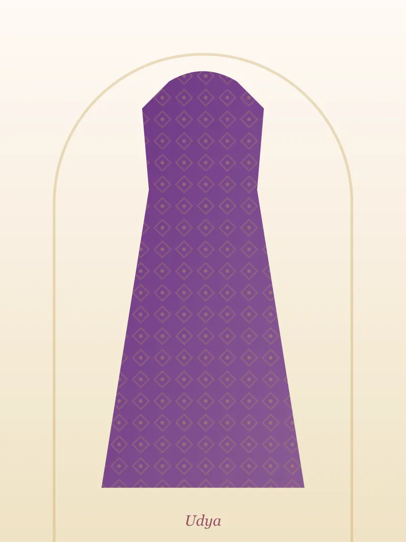 Purple Angrakha Style Dress