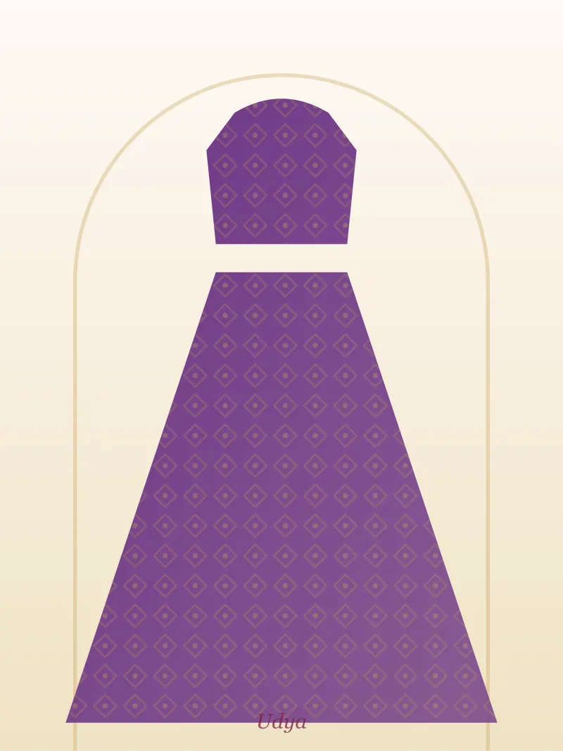 Purple Bridal Lehenga Choli