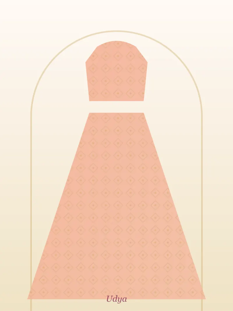 Peach Heavy Zari Bridal Lehenga