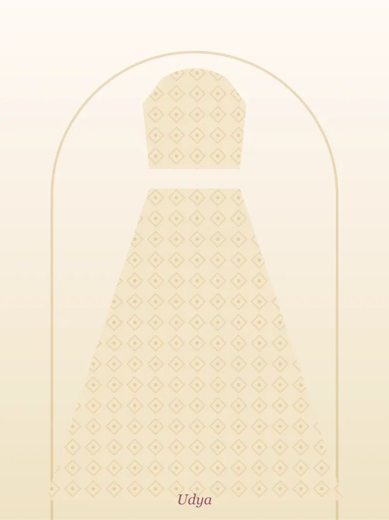 Cream Party Lehenga Set