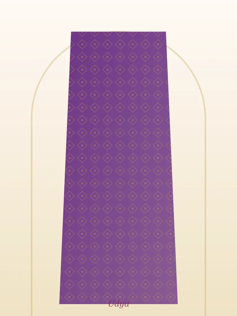 Purple Banarasi Silk Dupatta